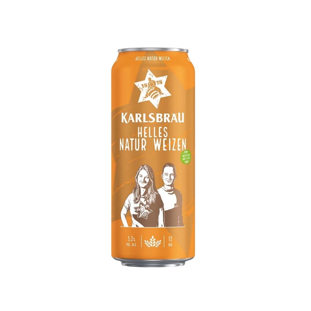 Karlsbräu Helles Natur Weizen 500 ml in offerta da Dpiù