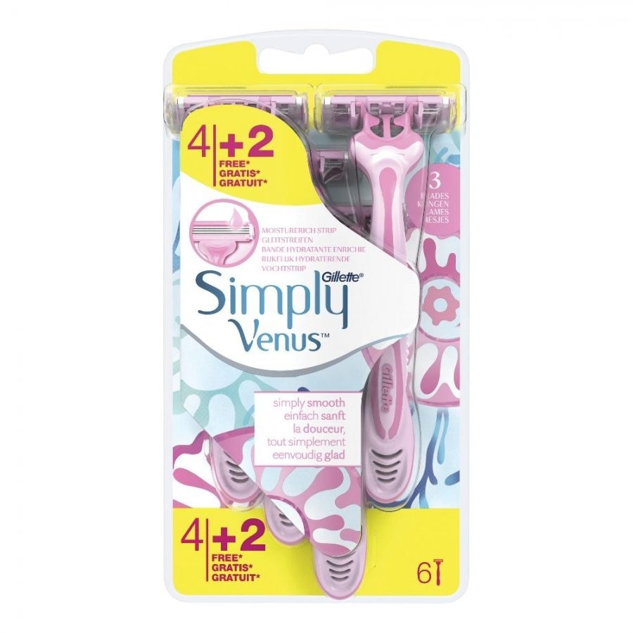 Venus Gillette rasoio Simply Venus 4 pezzi + 2 gratis in offerta da Esselunga