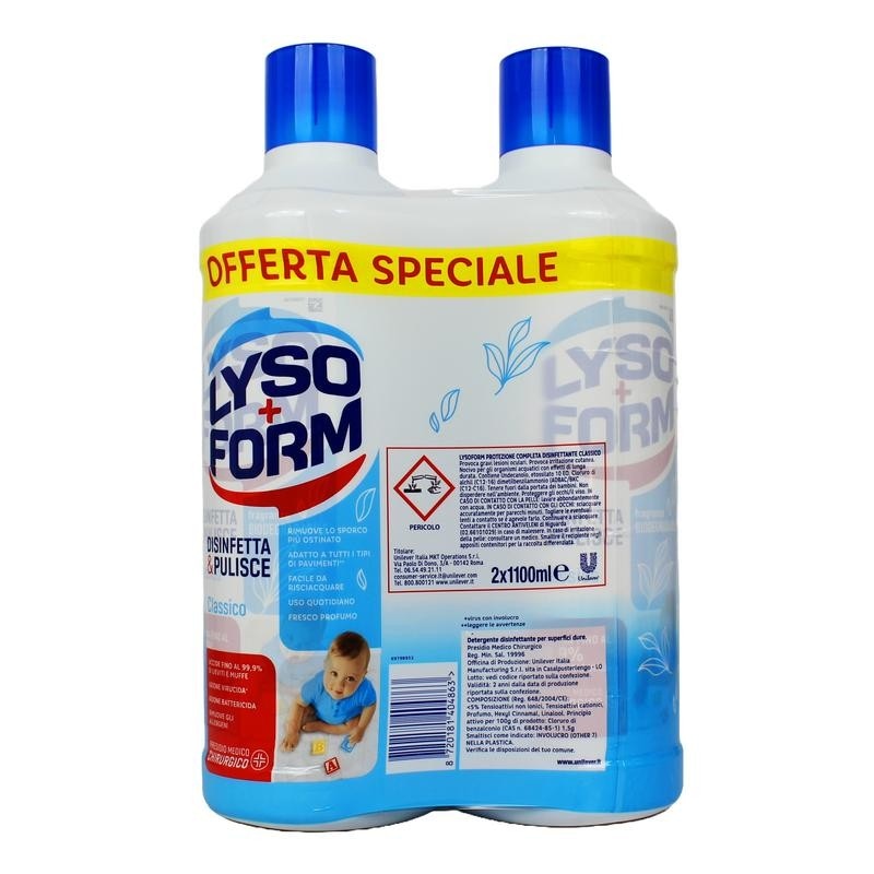 Lysoform detergente multiuso 2 bottiglie in offerta da Acqua & Sapone