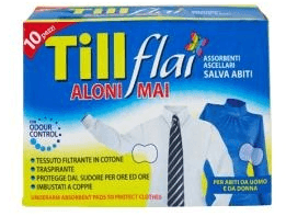 Assorbenti ascellari salva abiti Till Flai 10 paia in offerta da Bennet