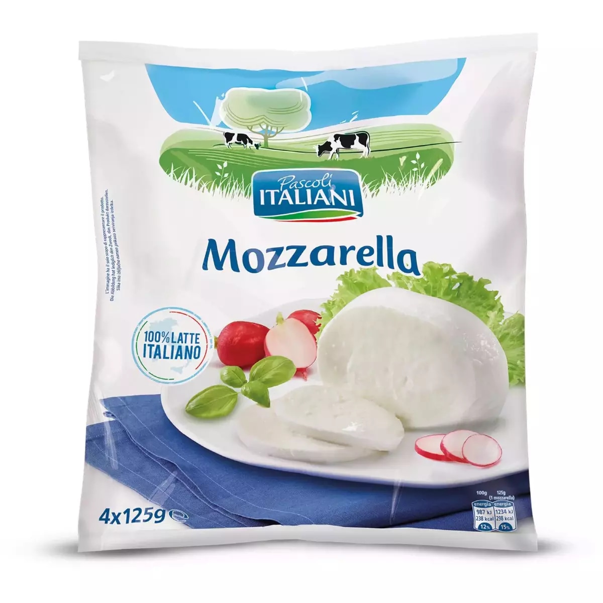 Mozzarella 4 x 125 g Italiani in offerta da Eurospin
