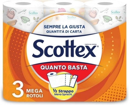 Carta cucina Scottex Quanto Basta 3 maxi rotoli in offerta da Iper La grande i