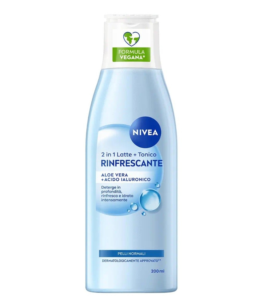 Latte+Tonico 2 in 1 Nivea ml 200 - Offerta nel negozio Bennet