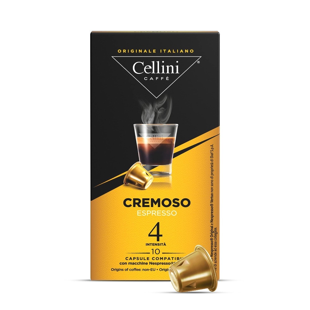 100 Capsule caffè compatibili Nespresso gusto Intenso, Melodico o Cremoso 500 g Cellini in offerta da Iper La grande i