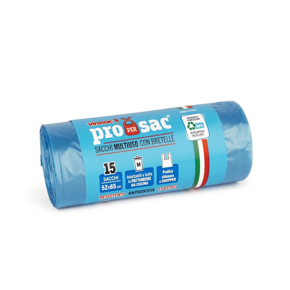Sacco pattumiera 52x65 cm, 15 pezzi pro sac in offerta da Carrefour