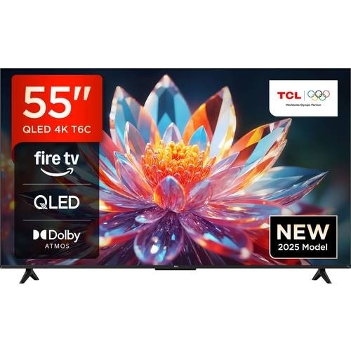 Smart TV 4K QLED TCL 55T6C 55" in offerta da Unieuro
