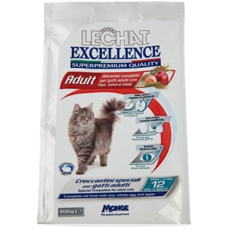 Lechat Excellence crocchette gatto 400 g Monge in offerta da Maury's