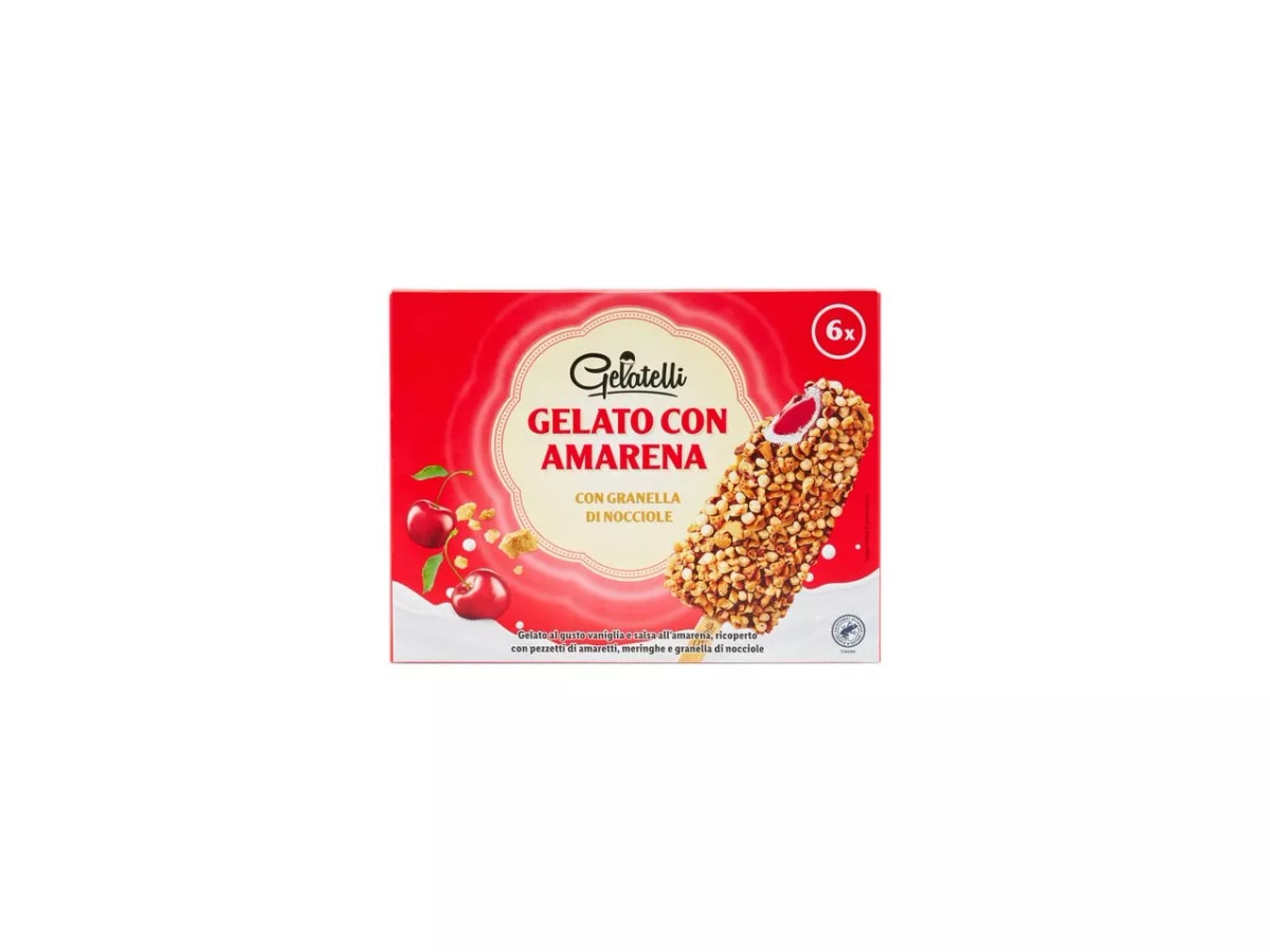 Gelato con amarena 6x 70 g confezione Gelatelli - Offerta nel negozio Lidl