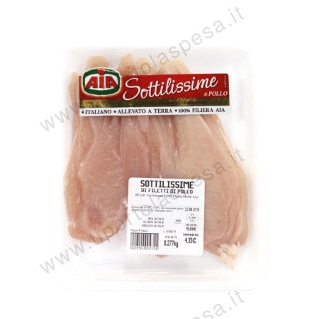 Sottilissime fettine pollo al kg in offerta da Bennet