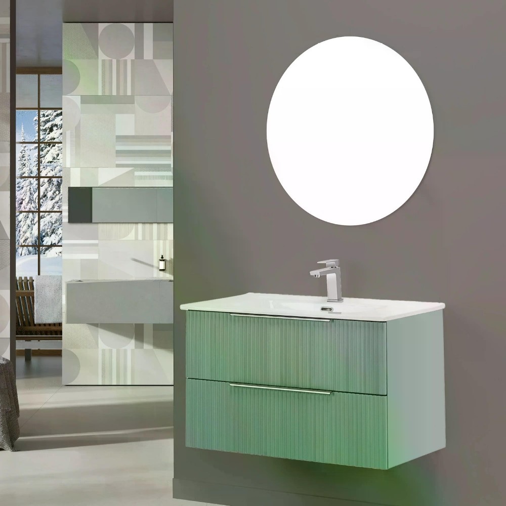 Mobile da bagno sospeso Burano L81xP47xh51,5 cm in offerta da Leroy Merlin