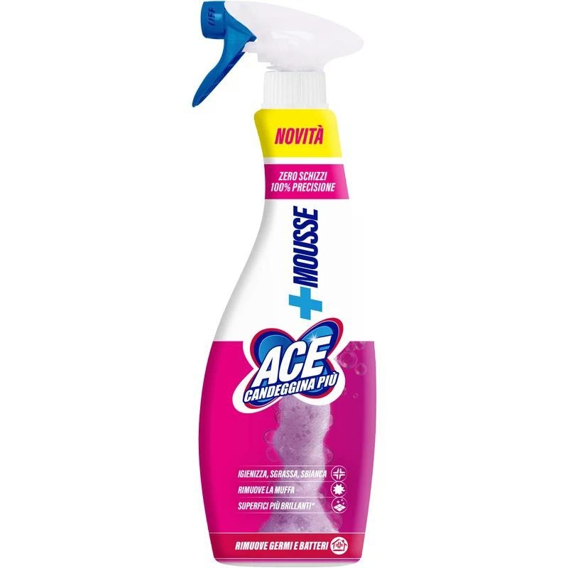 Ace candeggina classica / spray sgrassatore / Più +Mousse 4 l / 600-690 ml in offerta da Iper La grande i