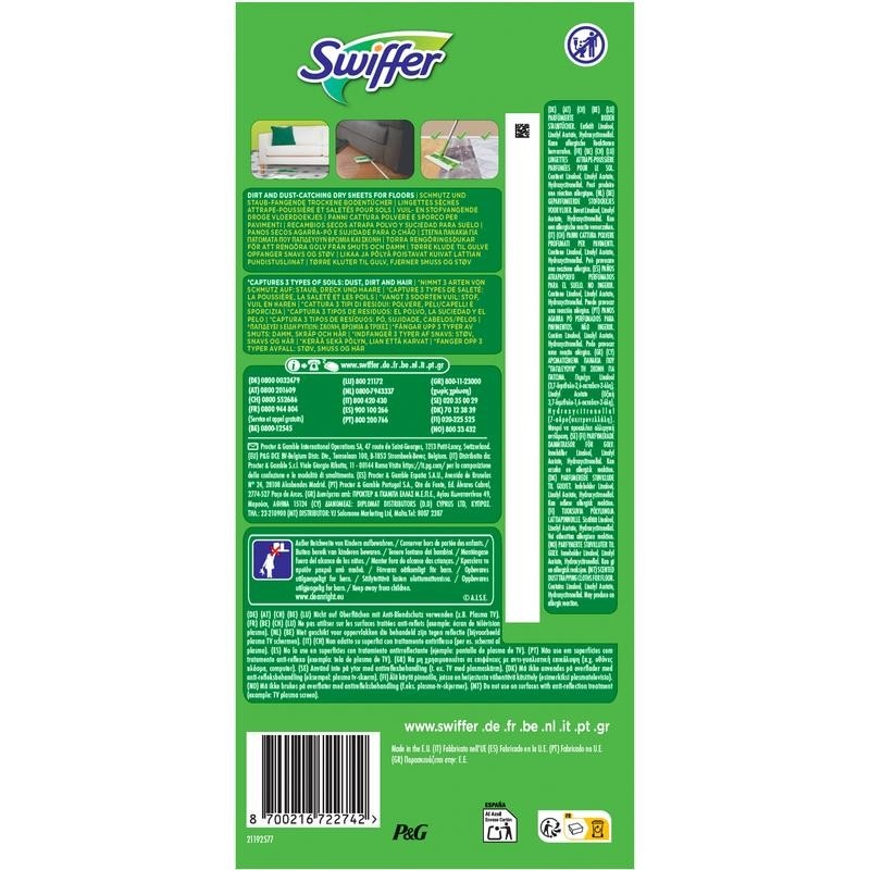 Swiffer Dry Panni Catturapolvere 60 pezzi - Offerta nel negozio Happy Casa