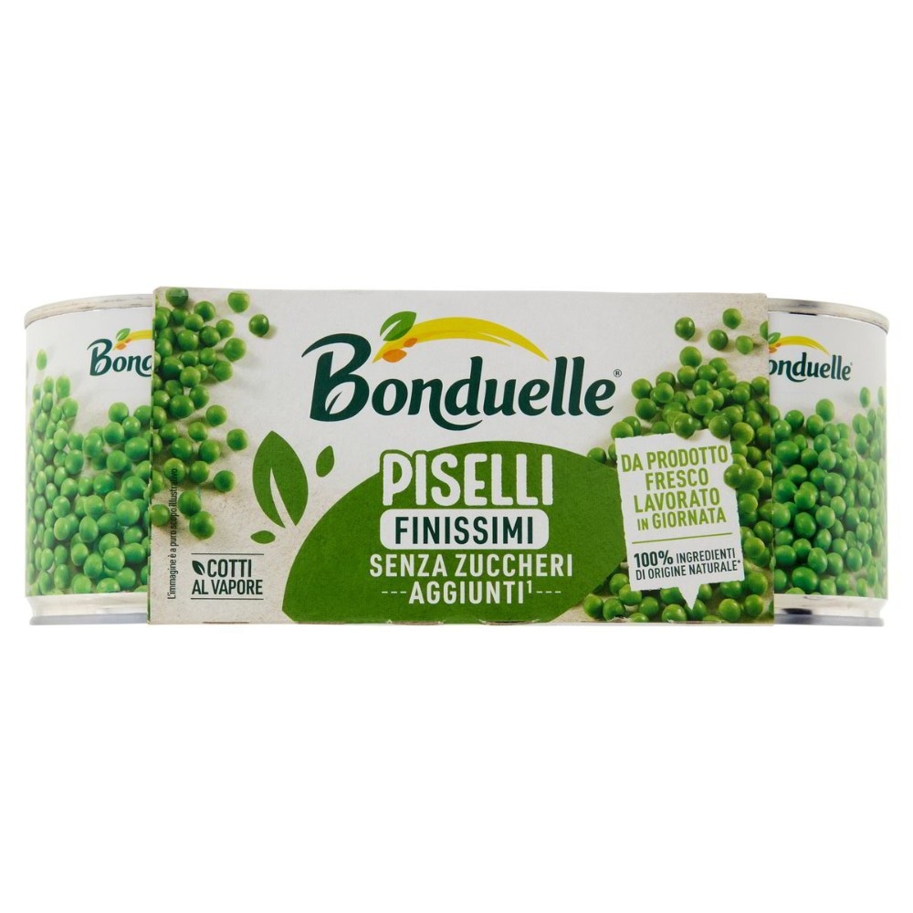 Piselli finissimi conf 3 pezzi da 140 g cad Bonduelle in offerta da Carrefour