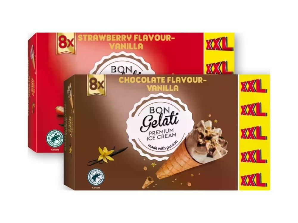 Coni gelato 6x 75 g confezione Bon Gelati - Offerta nel negozio Lidl