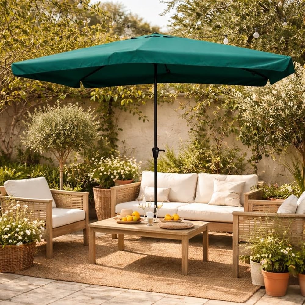MA MAISON ombrellone alluminio con manovella 3x4 m in offerta da Maury's