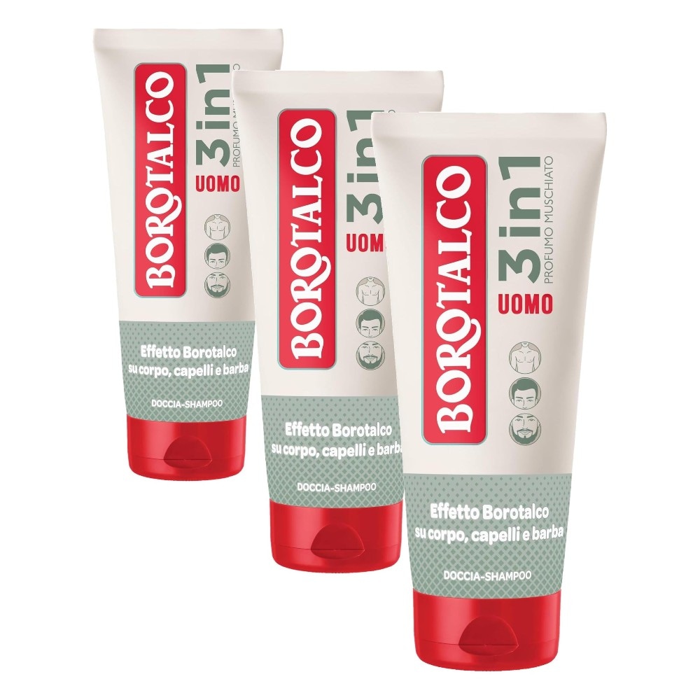 BOROTALCO doccia shampoo corpo, capelli e barba 200 ml - Offerta nel negozio Dm
