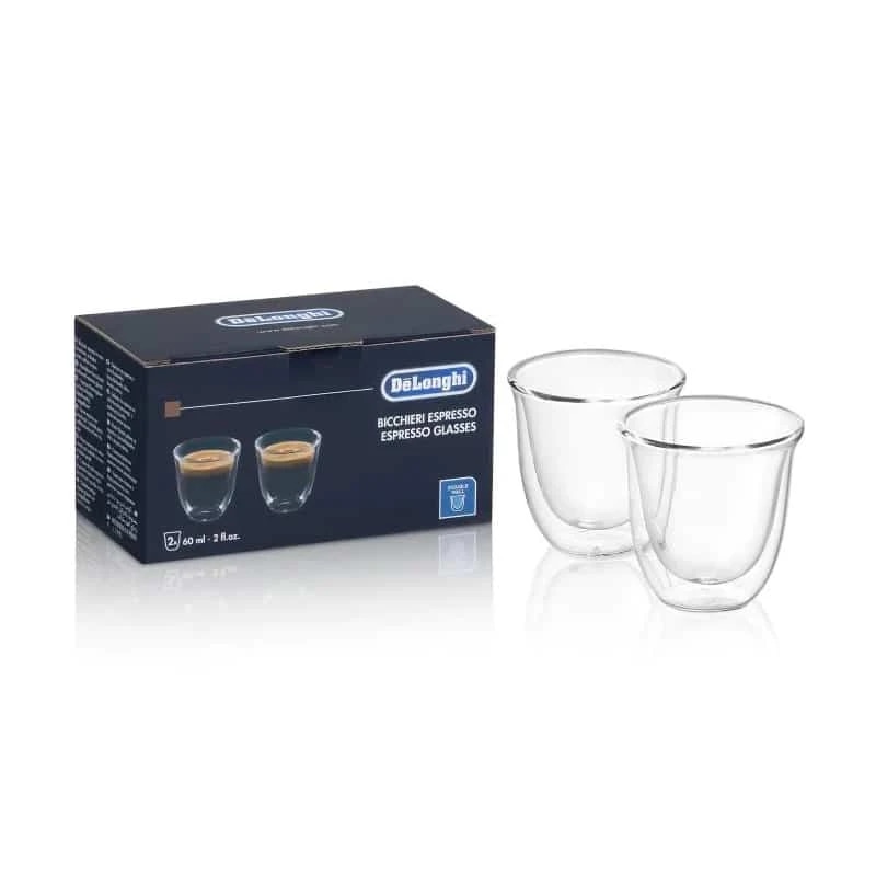 DeLonghi Set 2 bicchieri espresso 2 bicchieri - Offerta nel negozio Euronics