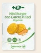 Mini burger carote e ceci 160 g +A- in offerta da Panorama