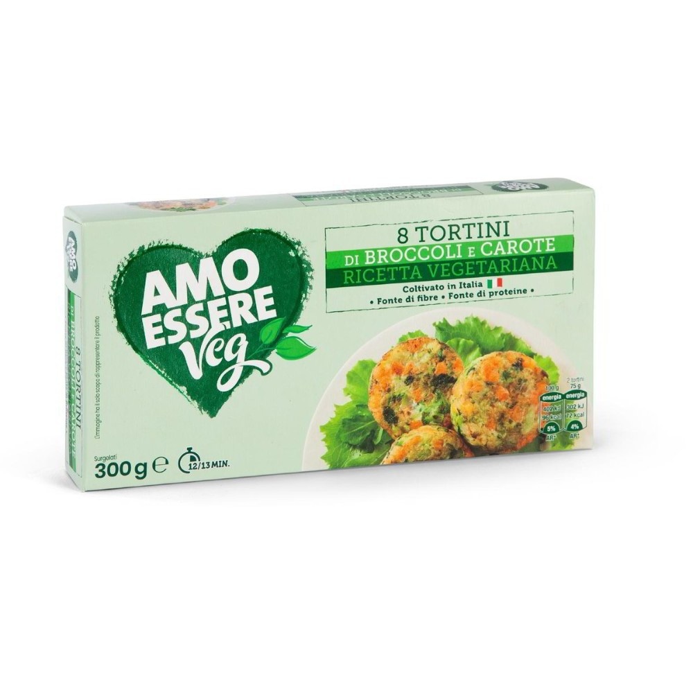 Tortini Gusti Assortiti 8 PZ, 300 g AMO ESSERE Veg - Offerta nel negozio Eurospin