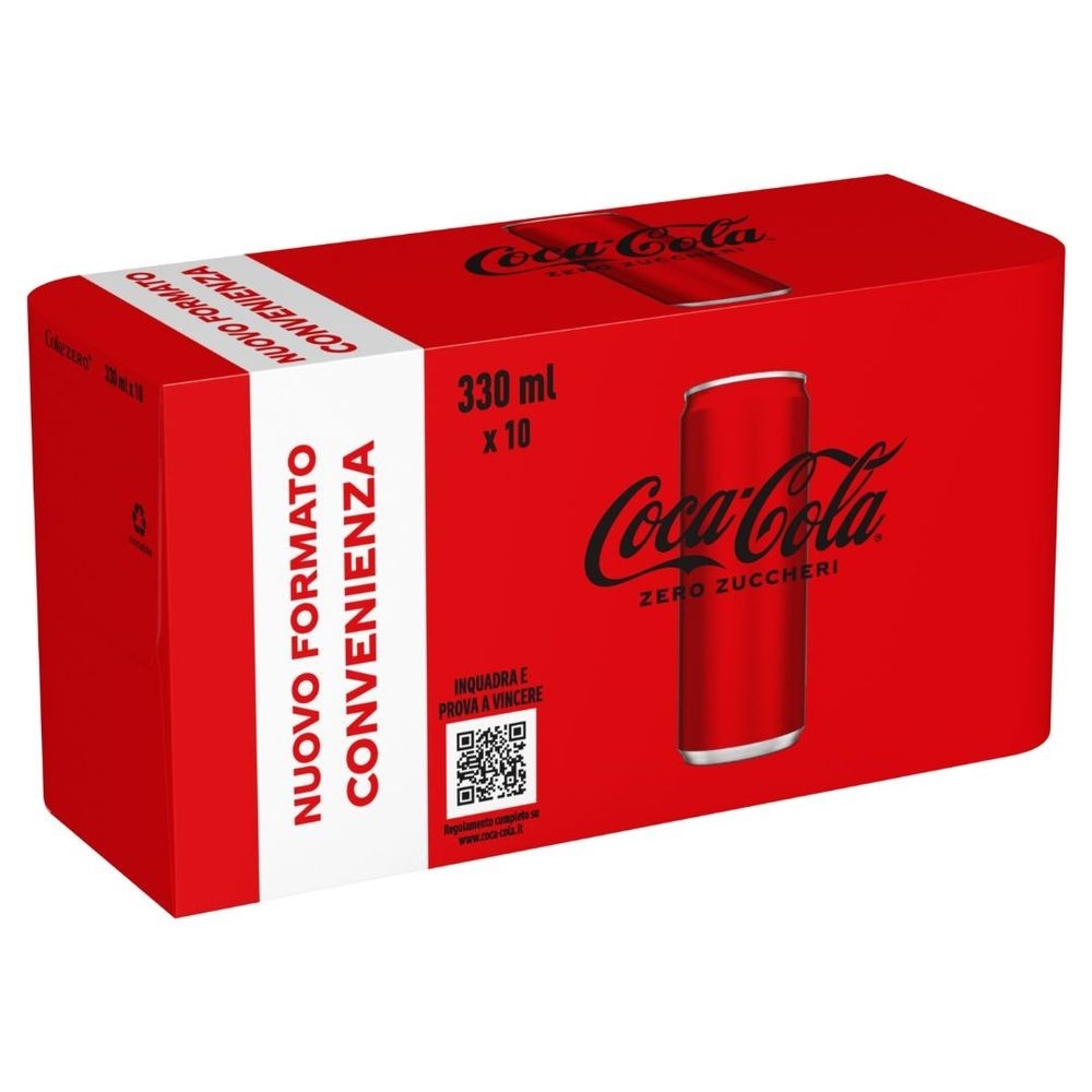 Coca-Cola Original o Zero lattina 10x330 ml in offerta da DeSpar