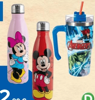 Linea Bottiglie e Mug Termici Disney in offerta da Carrefour