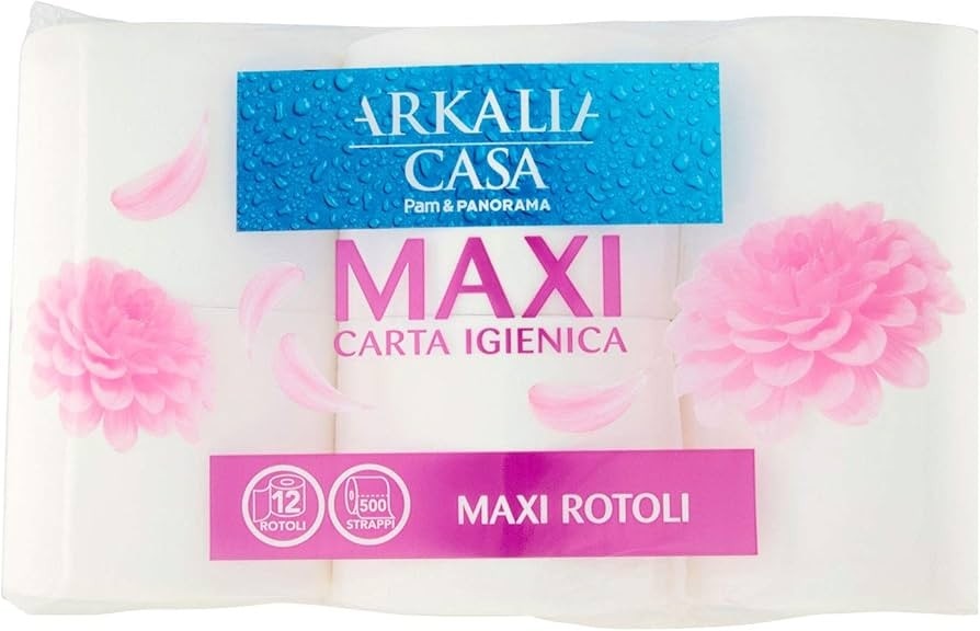 Carta igienica Arkalia Casa 12 maxi rotoli in offerta da Panorama