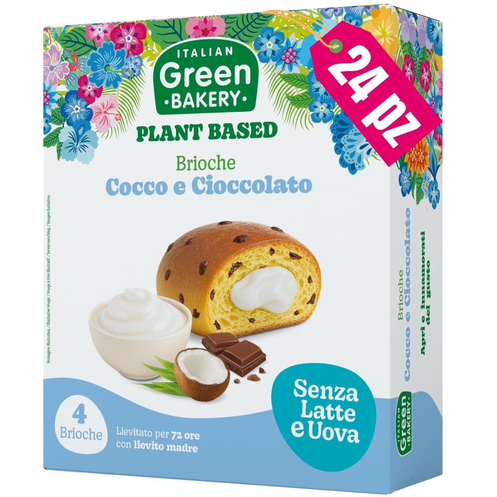 Brioche Farcite Senza Latte e Uova Italian Green Bakery 180 g - Offerta nel negozio Bennet