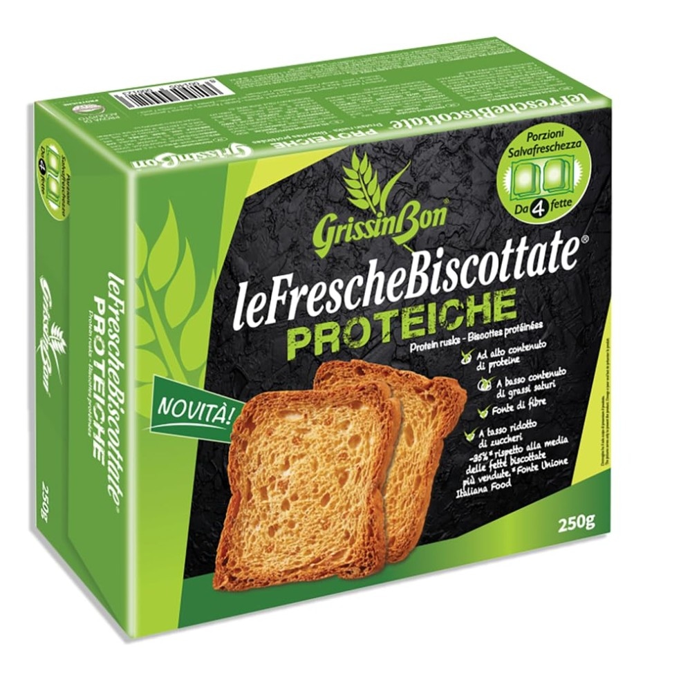 Le Fresche Biscottate Proteiche Grissinbon conf. da 7, g 250 in offerta da Bennet