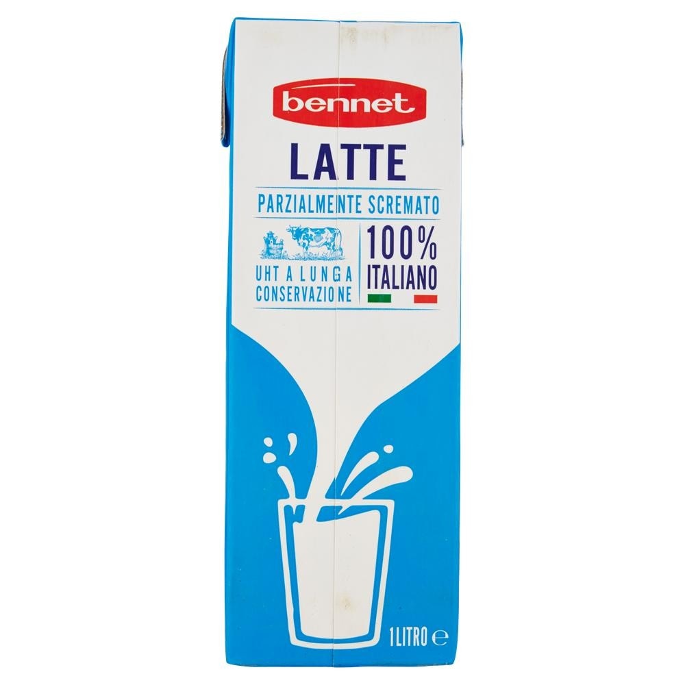 Latte UHT parzialmente scremato Bennet 500 ml in offerta da Bennet