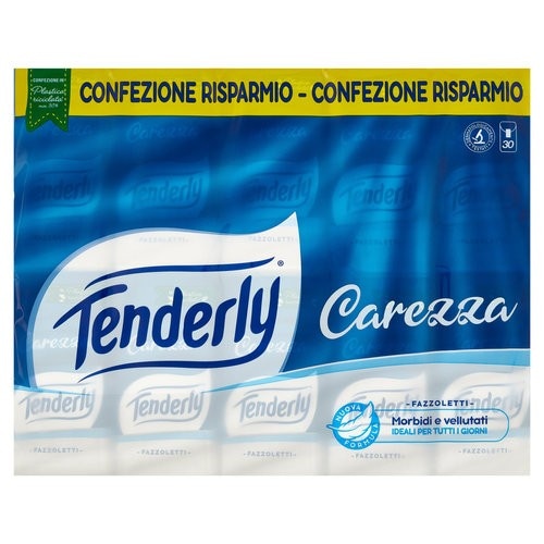 Tenderly Fazzoletti Carezza 30 pezzi - Offerta nel negozio Happy Casa