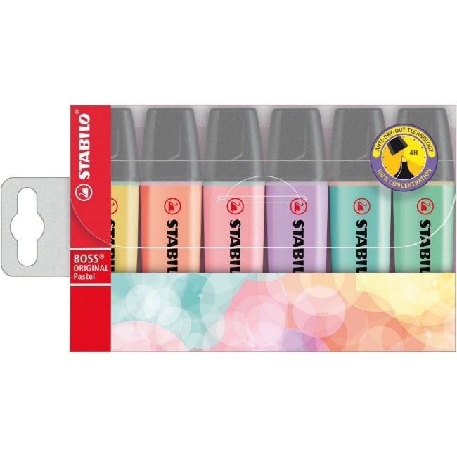Evidenziatori Stabilo Boss Original Pastel 6 pezzi in offerta da Il Gigante