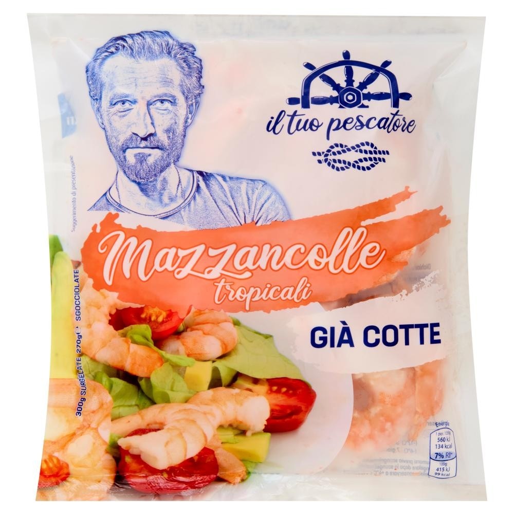 Il Tuo Pescatore mazzancolle tropicali già cotte 300 g in offerta da Carrefour