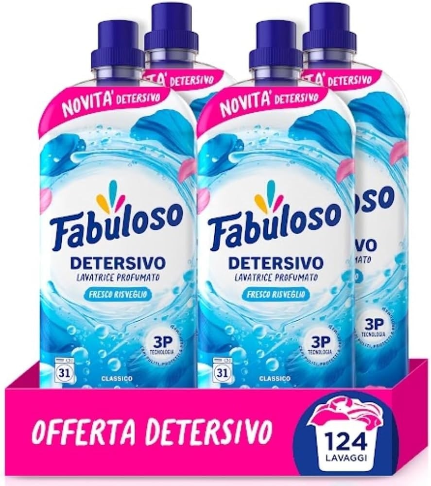 Fabuloso detersivo lavatrice profumato 31 lavaggi - Offerta nel negozio Acqua & Sapone