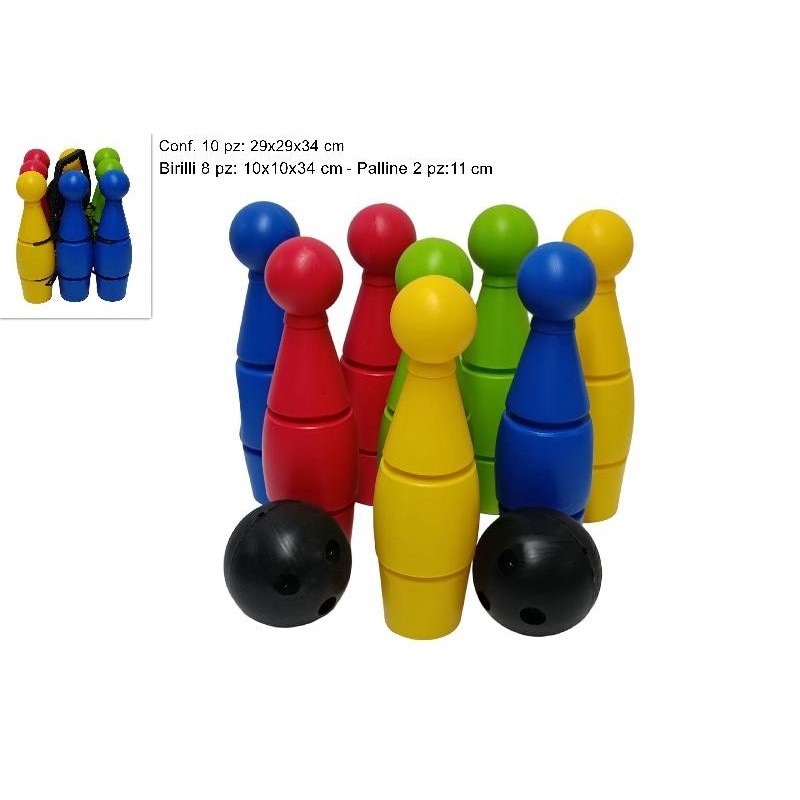 Set Bowling 8 birilli con 2 palline - Offerta nel negozio Iper La grande i