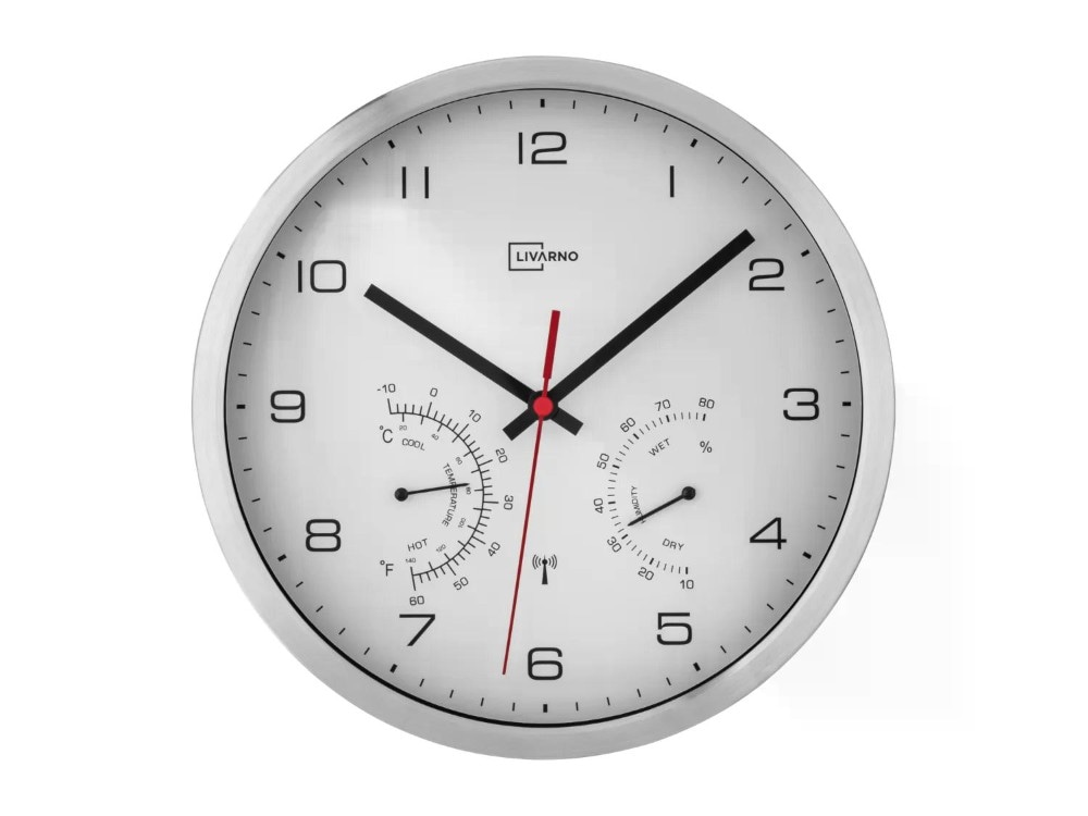 Orologio da parete radiocontrollato Ø 25 x 4,5 cm LIVARNO - Offerta nel negozio Lidl