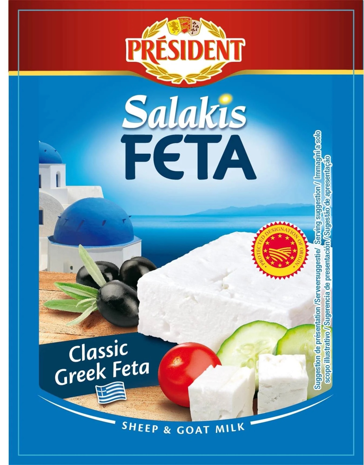 Salakis Feta DOP 200 g President in offerta da Carrefour