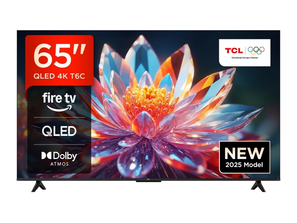 TCL TV QLED 4K HDR T6C 65" + Echo Dot 5 65" in offerta da Unieuro