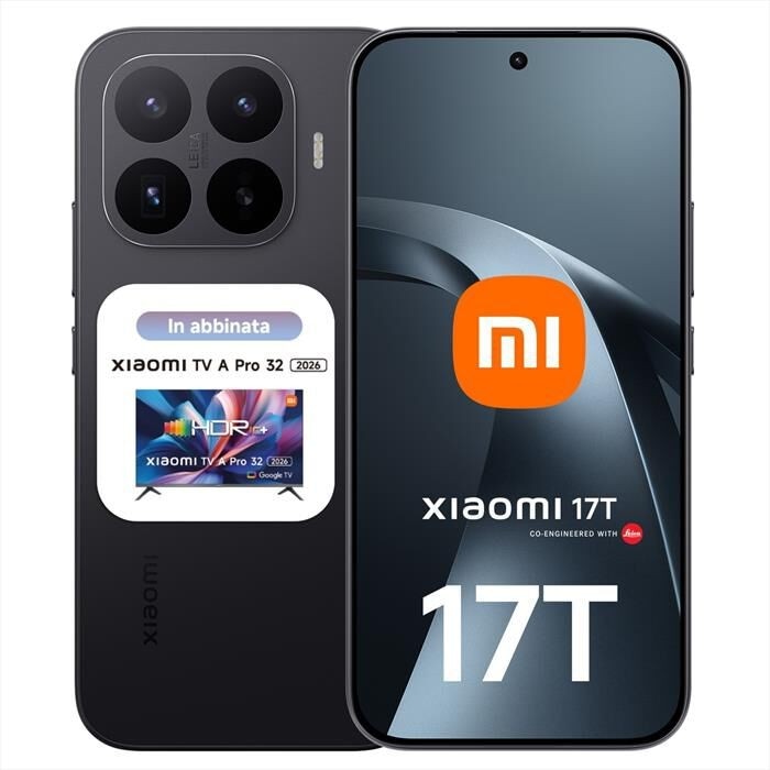 Smartphone Xiaomi 17T + Smart TV Xiaomi TV A Pro 32 4K UHD in offerta da MediaWorld