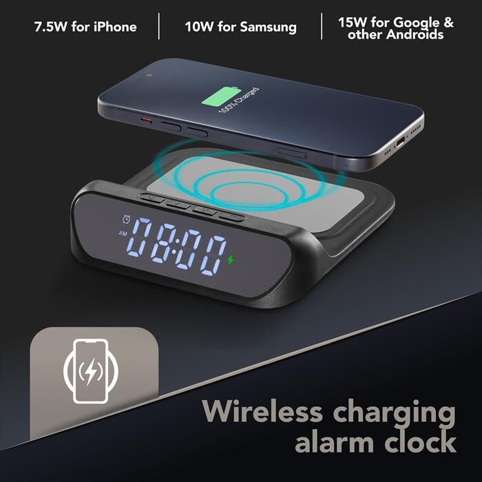 Smart Clock Wireless Cellularline in offerta da Coop
