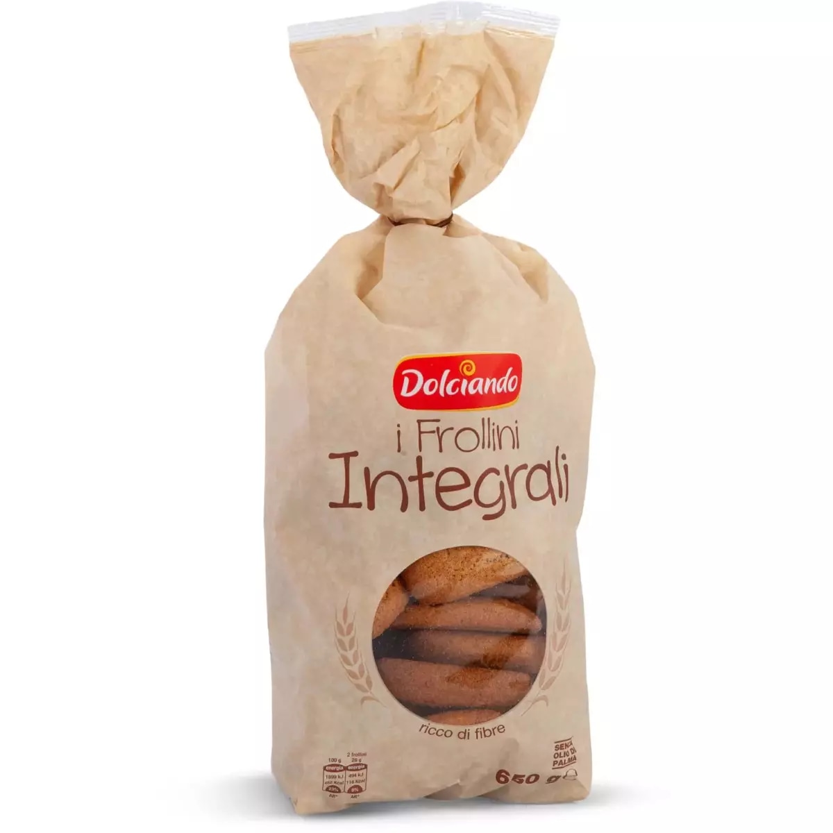 Dolciando frollini integrali da inzuppo 650 g in offerta da Eurospin