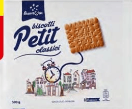 Biscotti Petit Classici 8 monoporzioni, 500 g Buon'Ora in offerta da ALDI