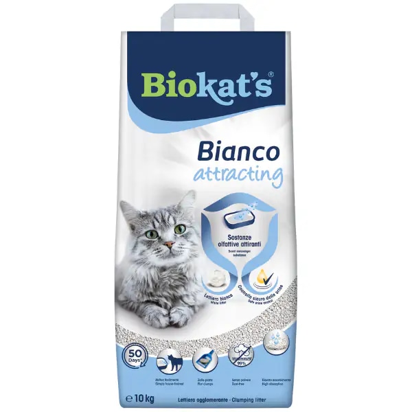 Lettiera bianco Attratting 5 kg BIOKAT'S - Offerta nel negozio Iper La grande i