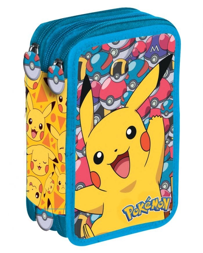 Astuccio 3 Zip Pokemon in offerta da Carrefour