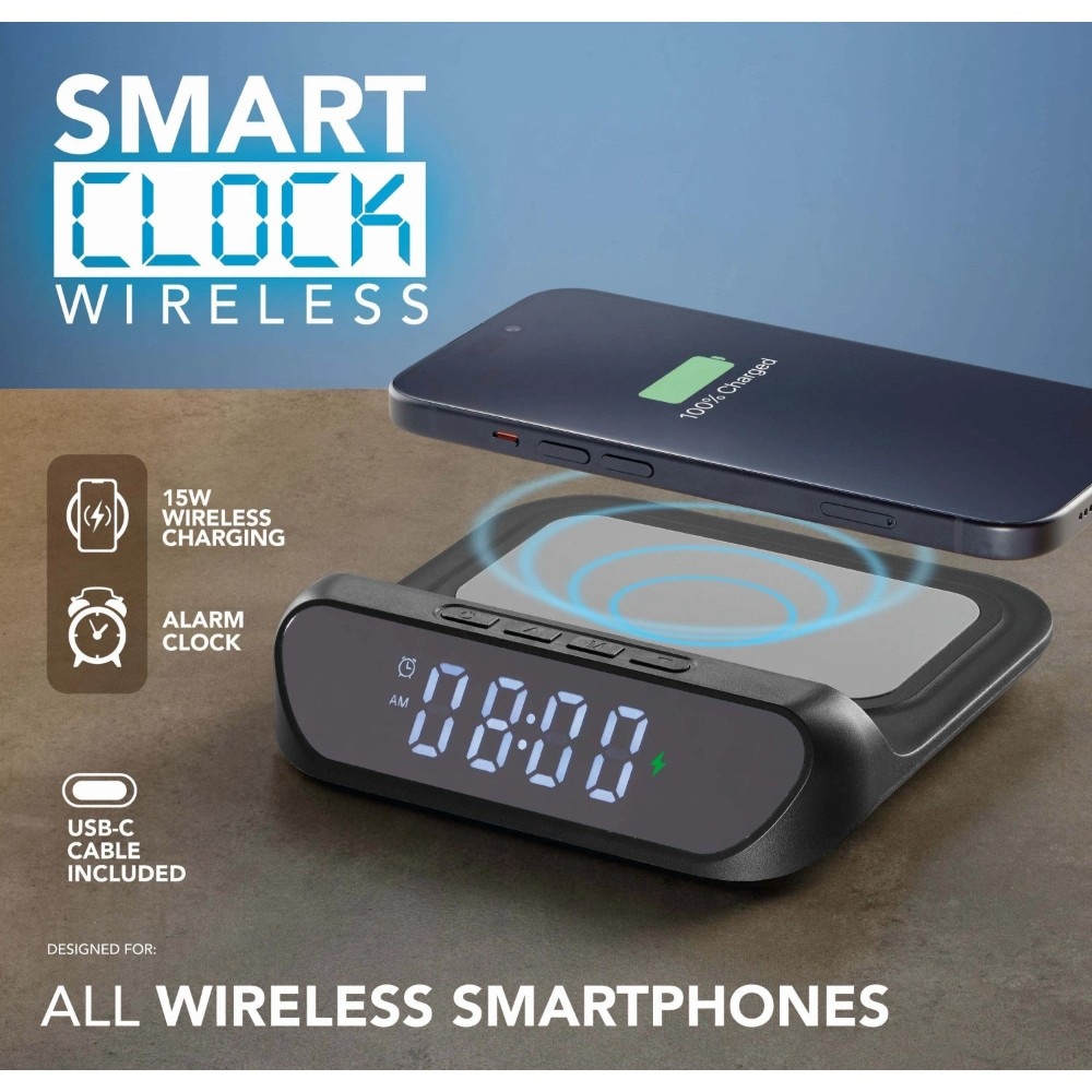 Sveglia con ricarica wireless Smart Clock in offerta da Esselunga