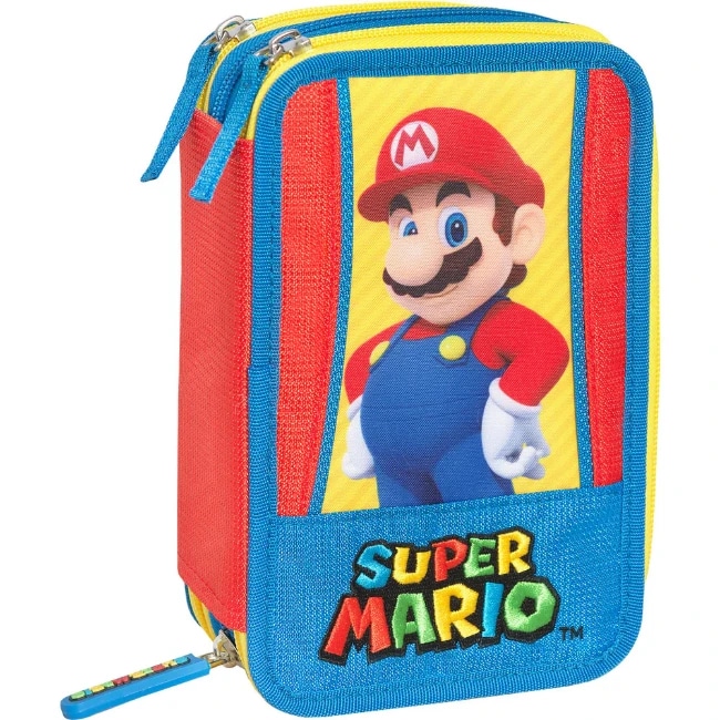 Astuccio 3 Zip Super Mario in offerta da Carrefour