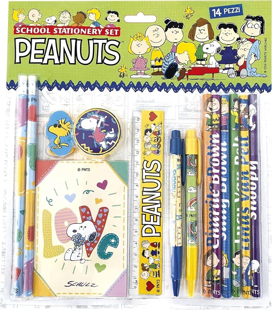 Set cancelleria soggetti assortiti 14/18 pezzi in offerta da Il Gigante