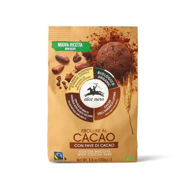 Alce Nero Frollini al Cacao 250 g in offerta da Panorama