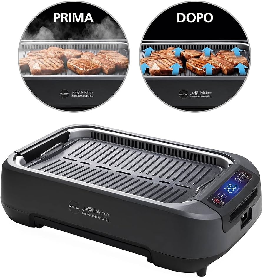Macom 849 Smokeless Grill anti fumo in offerta da Dpiù
