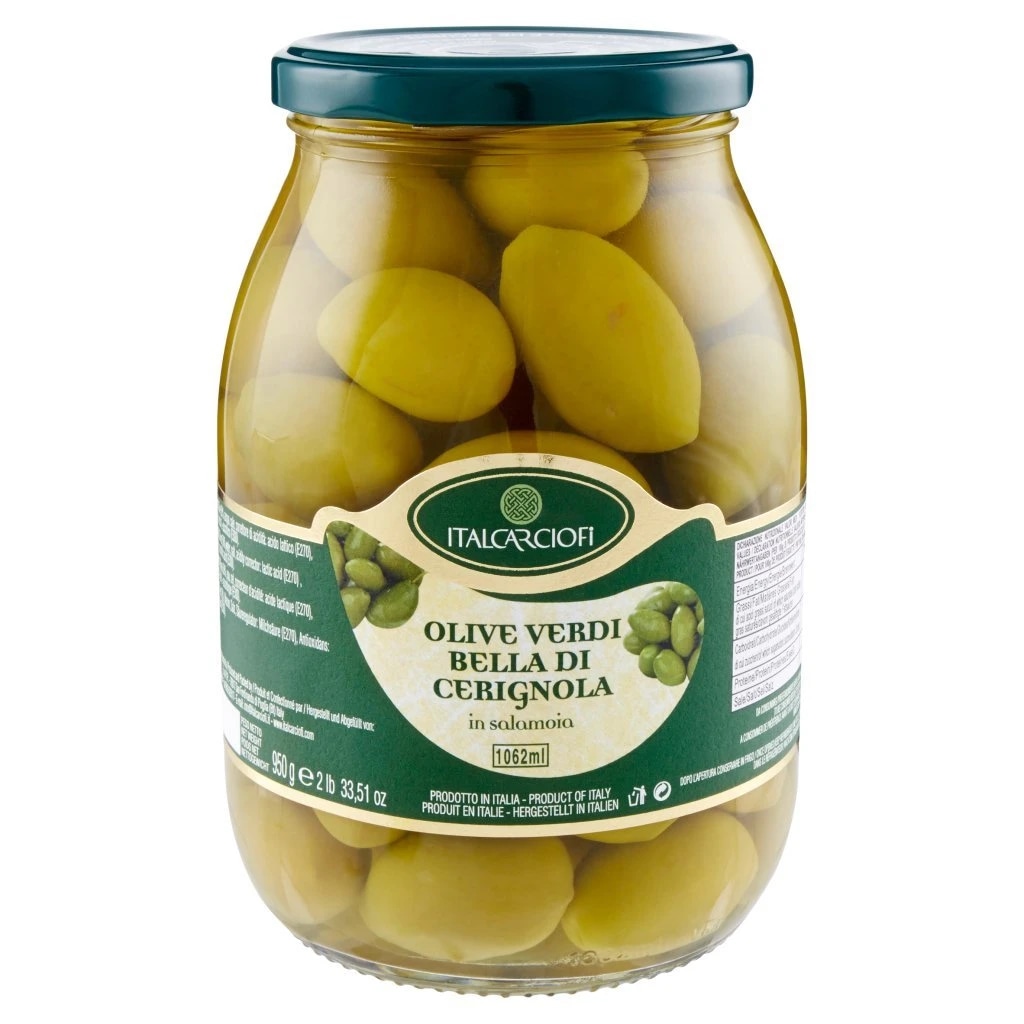 Olive Verdi "Bella di Cerignola" Italcarciofi g 900, sgocc. g 550 in offerta da Panorama
