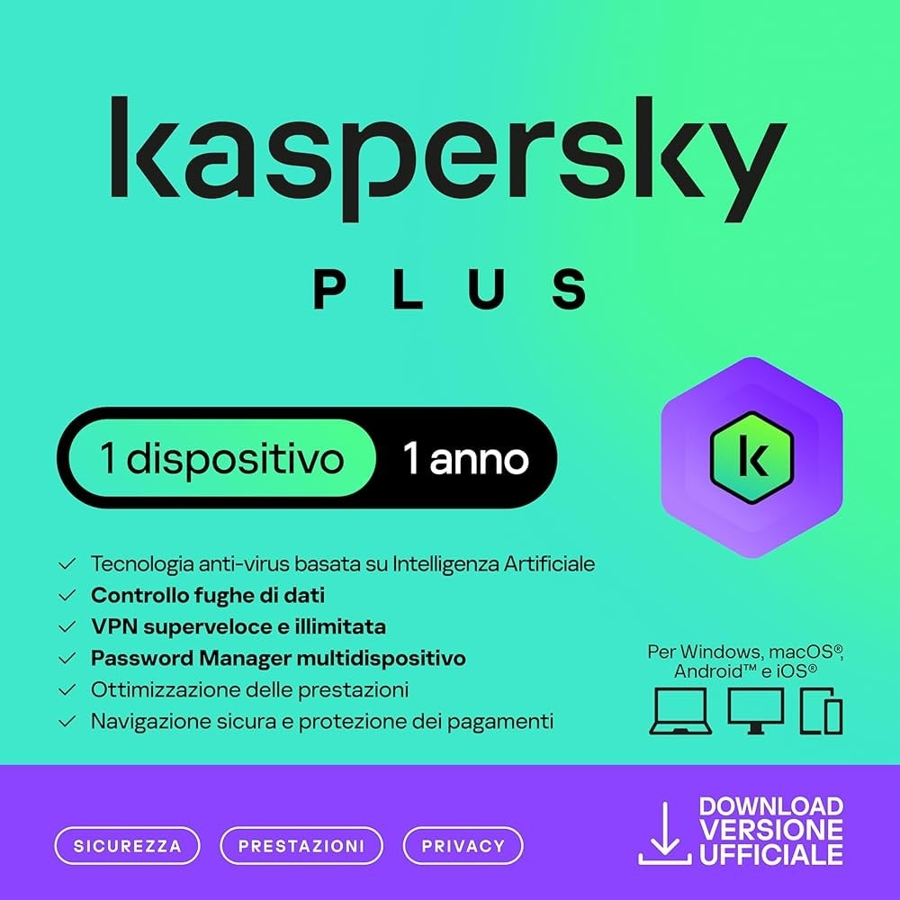 Kaspersky Plus in offerta da Euronics